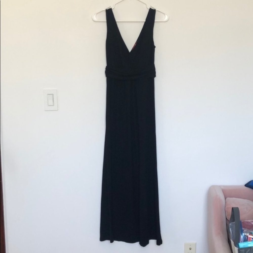 Boden long black dress